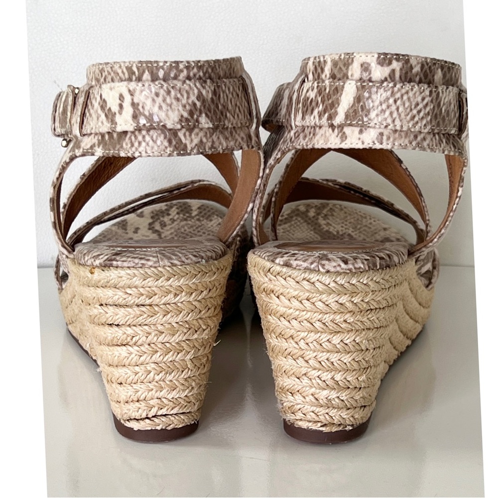 Sofft brand Inez Espadrille Wedge Espadrille Snake Print Sandals Size 11 - Picture 6 of 15